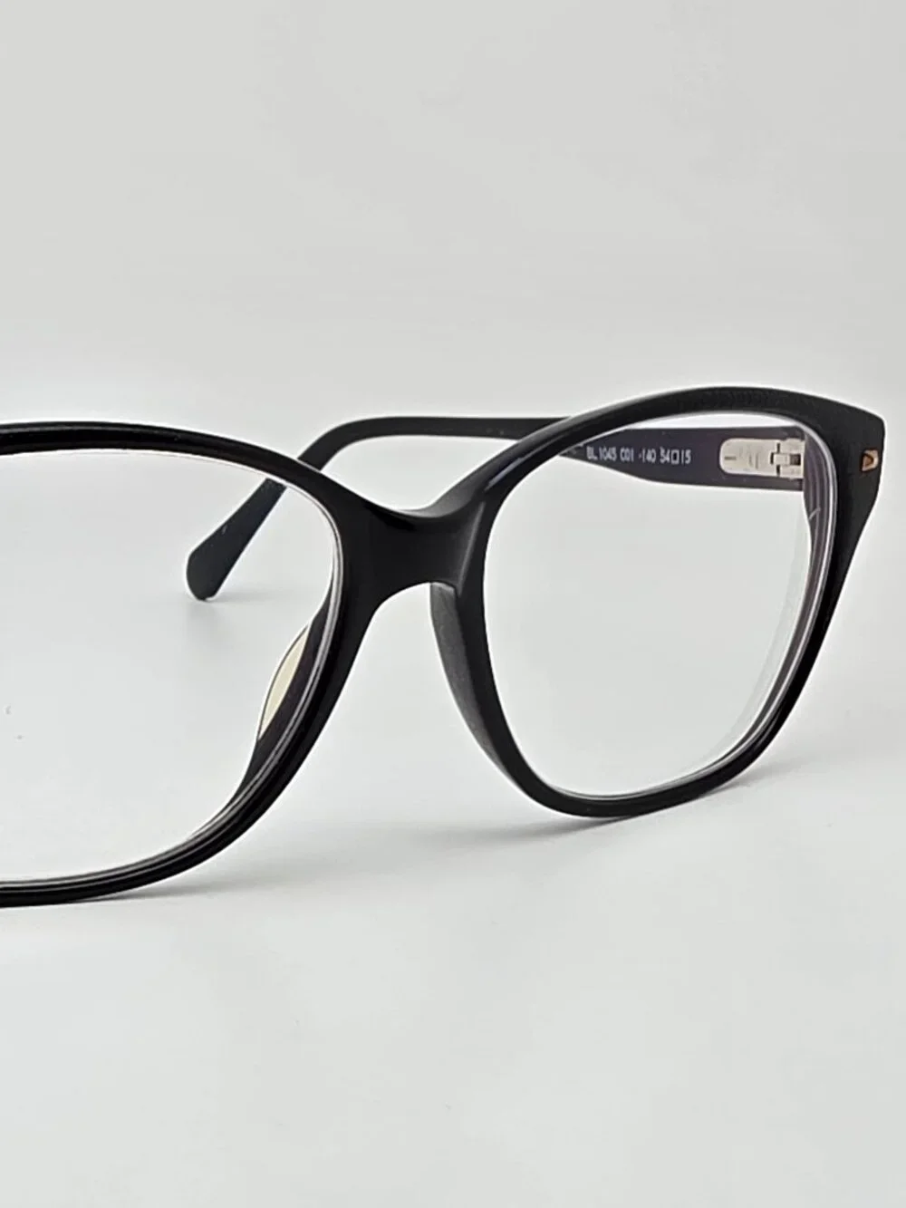 Balmain Paris BL1045 Black Cat Eye Eyeglasses Frame w/Flexhinge and Case France